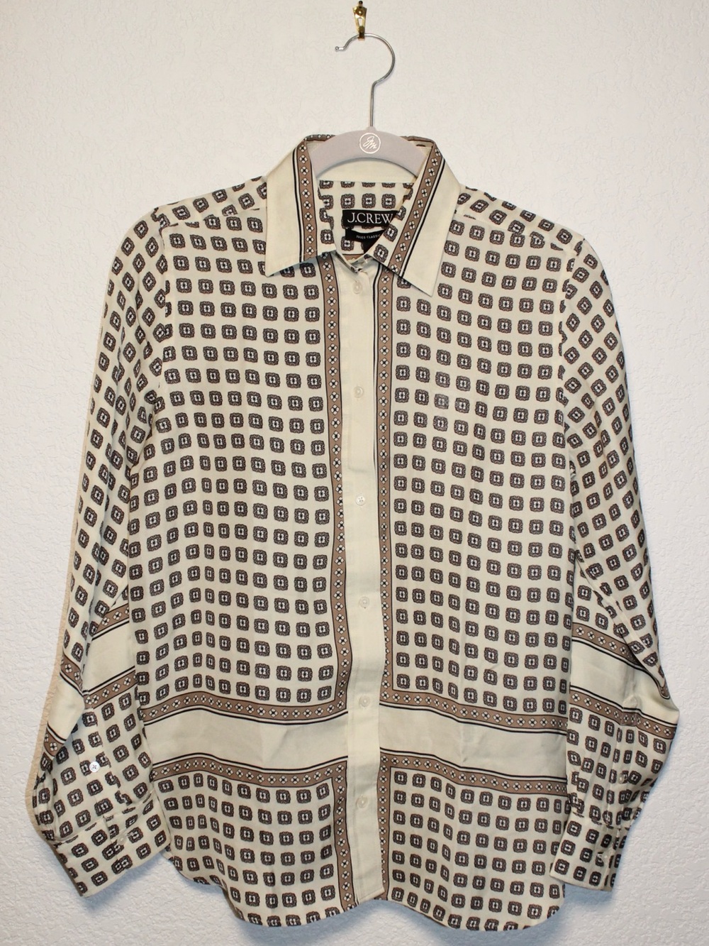 NWT Jules classic-fit shirt in foulard print - Size 2 - Picture 6 of 16